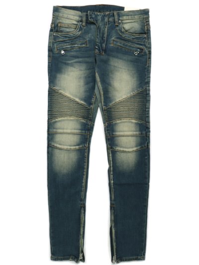 画像1: 【送料無料】mnml M14 STRETCH DENIM BLUE