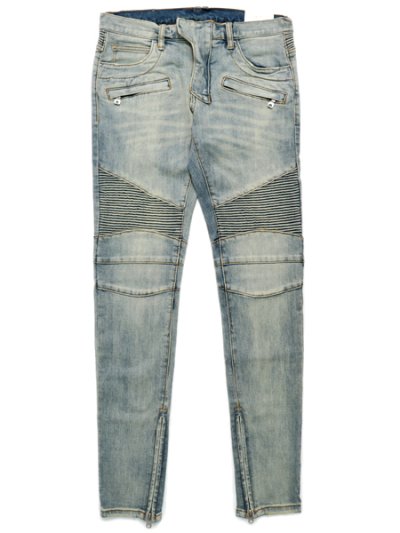 画像1: 【送料無料】mnml M14 STRETCH DENIM LIGHT BLUE