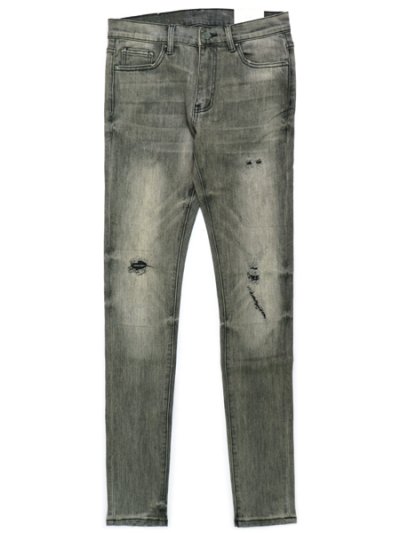 画像1: 【送料無料】mnml X145 STRETCH DENIM GREY