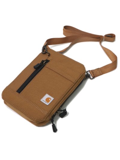 画像2: 【送料無料】CARHARTT NYLON DUCK CROSSBODY WALLET-C.BROWN