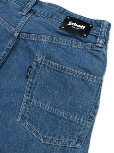 画像6: 【SALE】【送料無料】SCHOTT NEP DENIM 5POCKET PANTS USED