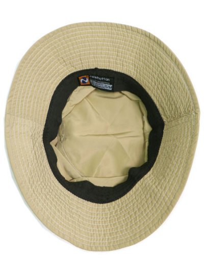 画像3: NEW HATTAN WHITE STITCHING POLY BUCKET HAT