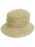 NEW HATTAN WHITE STITCHING POLY BUCKET HAT