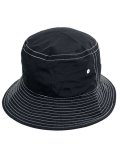 NEW HATTAN WHITE STITCHING POLY BUCKET HAT