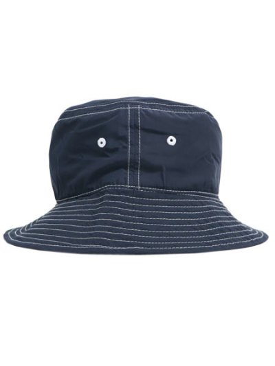 画像2: NEW HATTAN WHITE STITCHING POLY BUCKET HAT