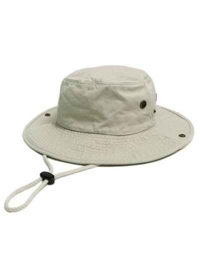 画像1: NEW HATTAN COTTON SAFARI HAT-PUTTY