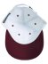 画像5: NEW HATTAN 6PNL 2T COTTON CAP-WHITE/BURGUNDY