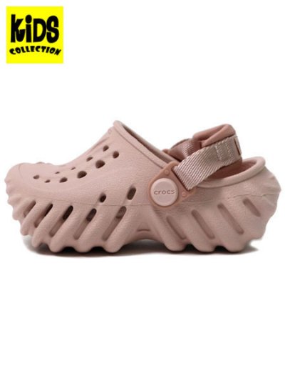 画像1: 【SALE】【KIDS】crocs TODDLER ECHO CLOG PINK CLAY