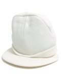 VISOR BEANIE-WHITE