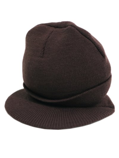 画像1: VISOR BEANIE-DK BROWN