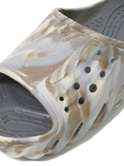 画像5: 【SALE】crocs ECHO MARBLED SLIDE BONE/MULTI