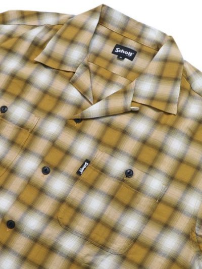 画像3: 【SALE】SCHOTT OMBRE PLAID L/S SHIRT