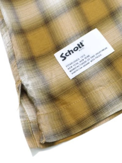 画像4: 【SALE】SCHOTT OMBRE PLAID L/S SHIRT