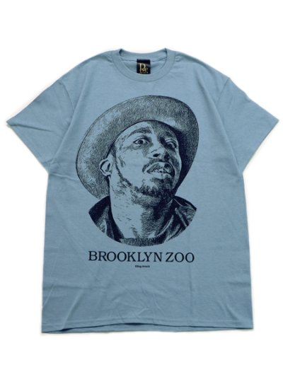 画像1: 【SALE】Rap Attack BROOKLYN ZOO TEE STONE BLUE