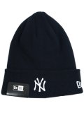 NEW ERA BASIC CUFF KNIT COTTON YANKEES NAVY/WHT