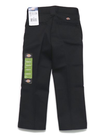 画像2: 【KIDS】DICKIES BOYS SLIM FIT STRAIGHT PANTS-BLACK