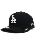 NEW ERA PC 59FIFTY LA DODGERS BLACK/WHITE