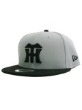 NEW ERA 9FIFTY NPB HANSHIN TIGERS GREY/BLK VISOR