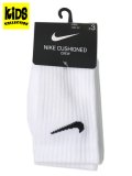 【KIDS】NIKE YTH NIKE BACIS PACK CREW 3PK-WHITE