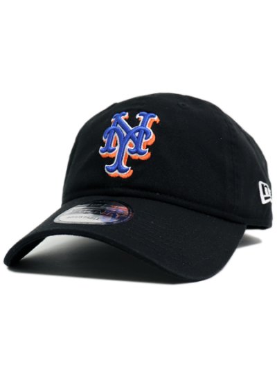 画像1: NEW ERA 9TWENTY CLOTH STRAP WASHED METS BLK