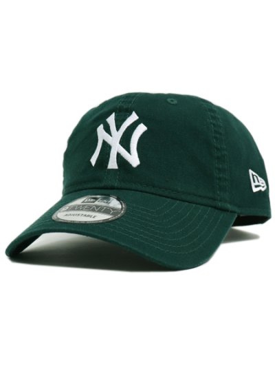 画像1: NEW ERA 9TWENTY CLOTH STRAP WASHED YANKEES DG/WH