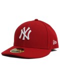 NEW ERA LP 59FIFTY NEW YORK YANKEES SCARLET/WHT