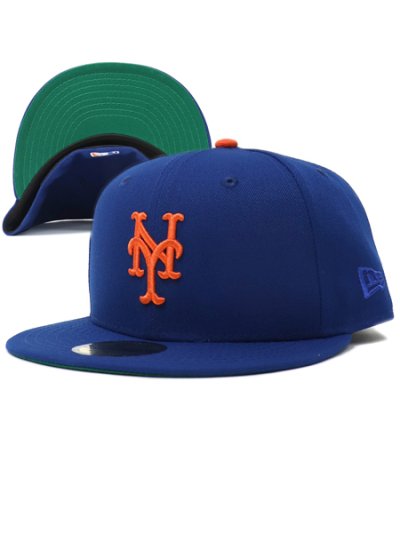 画像1: NEW ERA 59FIFTY CS METS UV/GRN FBM BLU/ORG