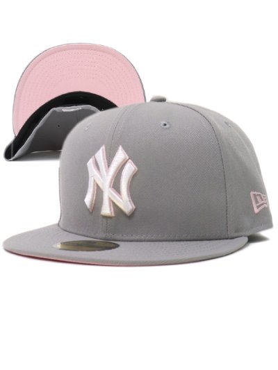 画像1: NEW ERA 59FIFTY CS YANKEES UV/PNK FBM GRY/PNK