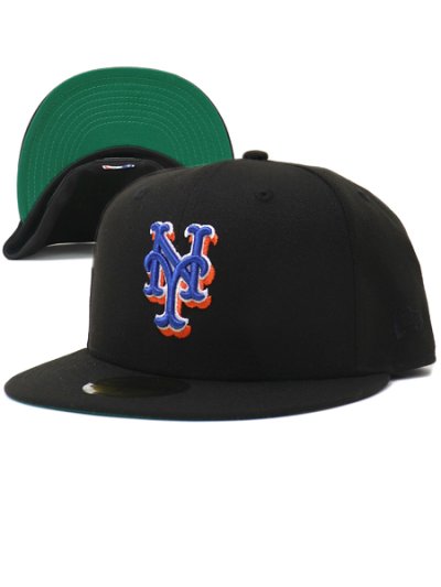 画像1: NEW ERA 59FIFTY CS METS UV/GRN FBM BLU/ORG