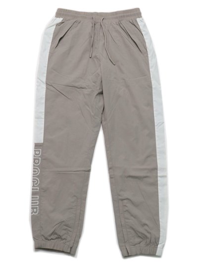 画像1: 【送料無料】PRO CLUB FULL COURT WINDBREAKER PANTS GREY/WHITE