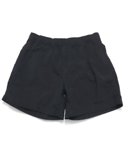 画像1: 【SALE】【送料無料】Ten-c GARMENT DYED NYLON EASY SHORTS BLACK