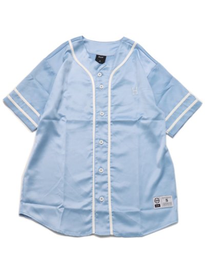 画像1: 【SALE】HUF COMMUNITY HAND BASEBALL JERSEY SKY