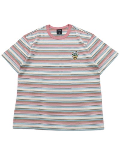 画像1: 【SALE】HUF POT HEAD STRIPED KNIT TOP