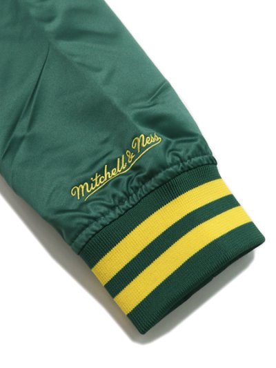 画像6: 【SALE】【送料無料】MITCHELL & NESS SIDELINE PULLOVER SATIN JACKET ATHLETICS