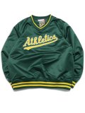 【SALE】【送料無料】MITCHELL & NESS SIDELINE PULLOVER SATIN JACKET ATHLETICS