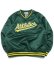 画像1: 【送料無料】MITCHELL & NESS SIDELINE PULLOVER SATIN JACKET ATHLETICS (1)