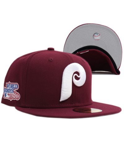 画像1: 【SALE】NEW ERA 59FIFTY SIDE PATCH PHILLIES GREY UV