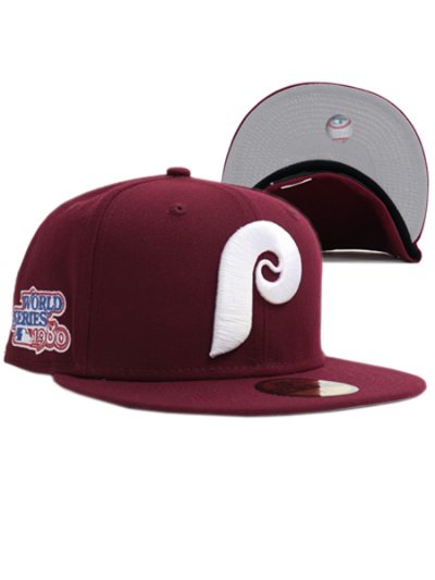 画像1: NEW ERA 59FIFTY SIDE PATCH PHILLIES GREY UV