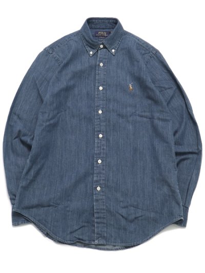 画像1: 【送料無料】POLO RALPH LAUREN CLASSIC FIT DENIM BD SHIRT