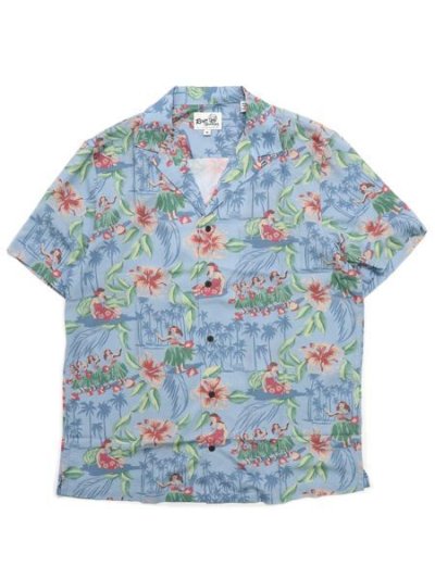画像1: 【SALE】REYN SPOONER HULA SHOW RAYON CAMP SHIRTS