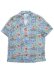 画像1: 【SALE】REYN SPOONER HULA SHOW RAYON CAMP SHIRTS (1)
