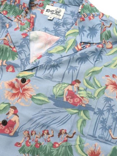 画像3: 【SALE】REYN SPOONER HULA SHOW RAYON CAMP SHIRTS