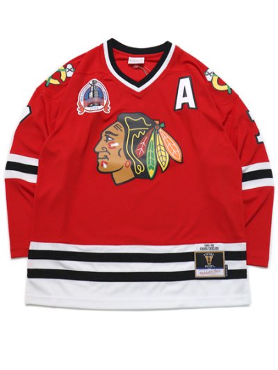 画像1: 【送料無料】MITCHELL & NESS NHL JERSEY BLACKHAWKS 1991 #7 C.CHELIOS