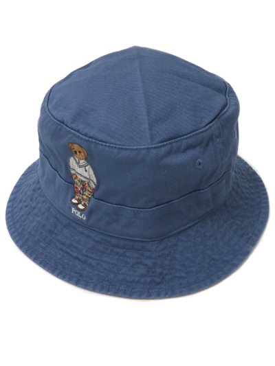 画像2: 【送料無料】POLO RALPH LAUREN PREP HAMPTON BEAR TWILL BUCKET HAT