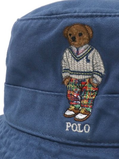 画像5: 【送料無料】POLO RALPH LAUREN PREP HAMPTON BEAR TWILL BUCKET HAT