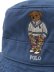 画像5: 【送料無料】POLO RALPH LAUREN PREP HAMPTON BEAR TWILL BUCKET HAT (5)