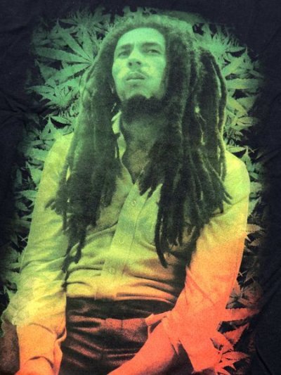 画像3: ZION BOB MARLEY RASTA LEAVES TEE