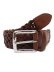 画像1: 【送料無料】POLO RALPH LAUREN WESTEND BRAID BELT SADDLE/DARK BROWN (1)