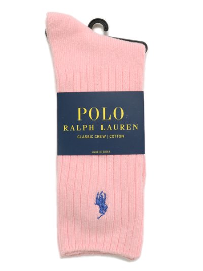 画像1: POLO RALPH LAUREN COTTON RIB CREW SOCKS