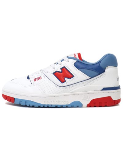 画像1: 【SALE】NEW BALANCE BB550 NCH WIDTH/D WHITE/RED